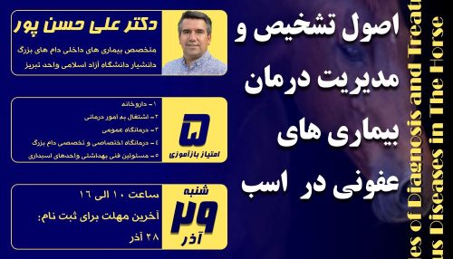 بیماری های عفونی در اسب در همه نقاط جهان دیده می شوند و تهدیدی جدی برای صنعت پرورش اسب می باشند.