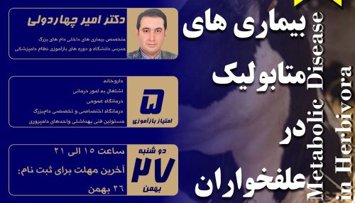بیماری های متابولیک در نتیجه برهم خوردن تعادل متابولیسمی بدن ایجاد می شوند.
